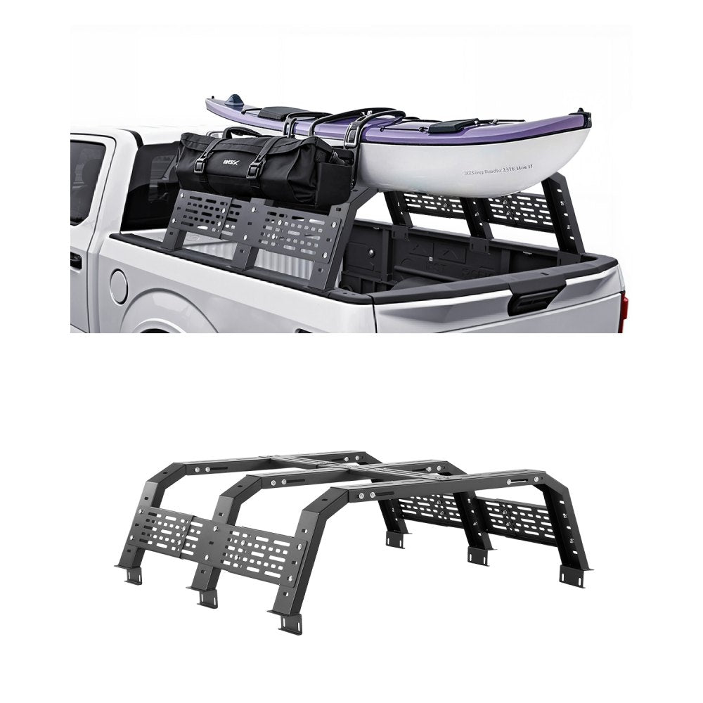 1103 - Adjustable Rust-Resistant Truck Rack for Easy Load Storage
