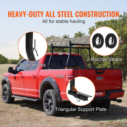 010999588654 - 46-71" Extendable Alloy Steel Truck Rack for Heavy Loads