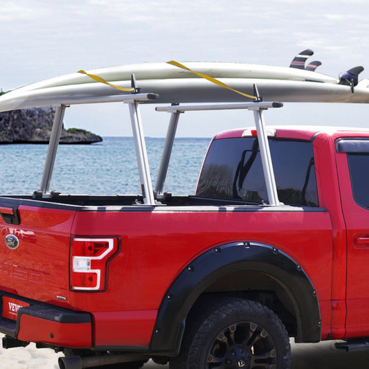 010182537520 - 800 lbs Adjustable Aluminum Truck Rack for Kayaks & Ladders