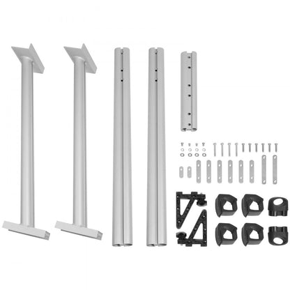 010182537520 - 800 lbs Adjustable Aluminum Truck Rack for Kayaks & Ladders