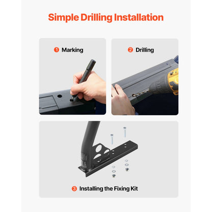 1105 - Adjustable Truck Rack 800 lbs Capacity, Fits 49-73" Beds