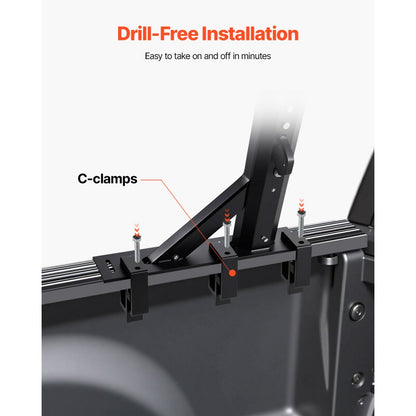 1106 - Adjustable Aluminum Truck Rack for 800 lbs Cargo Capacity