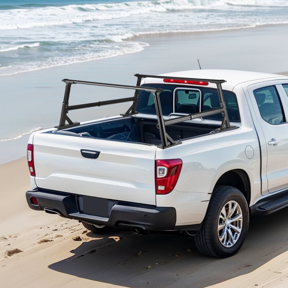 1106 - Adjustable Aluminum Truck Rack for 800 lbs Cargo Capacity