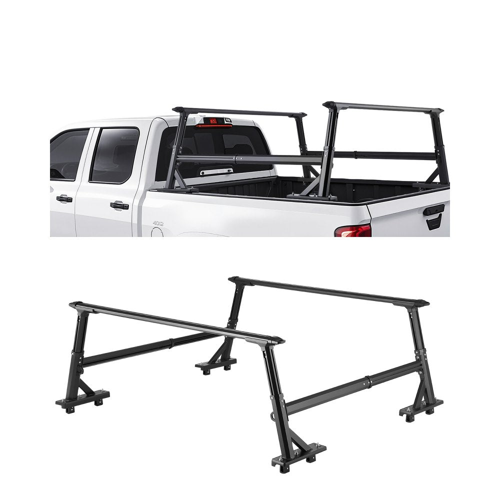 1106 - Adjustable Aluminum Truck Rack for 800 lbs Cargo Capacity