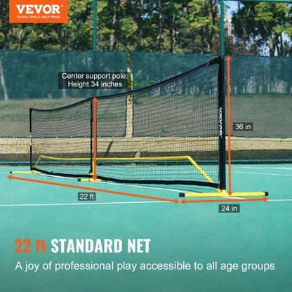 JH-502 - 22FT Durable Pickleball Net System with Carrying Bag