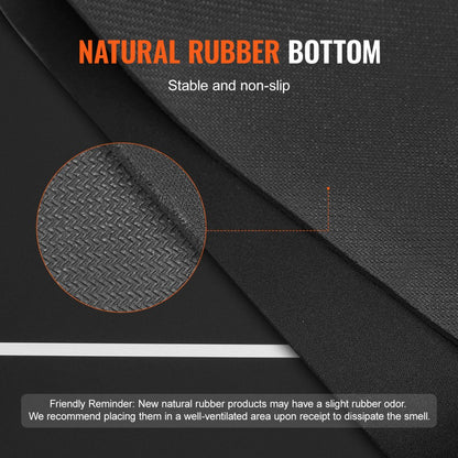 HCK14201 - 70 x 35 Inch Rubber Poker Table Mat with Carrying Bag
