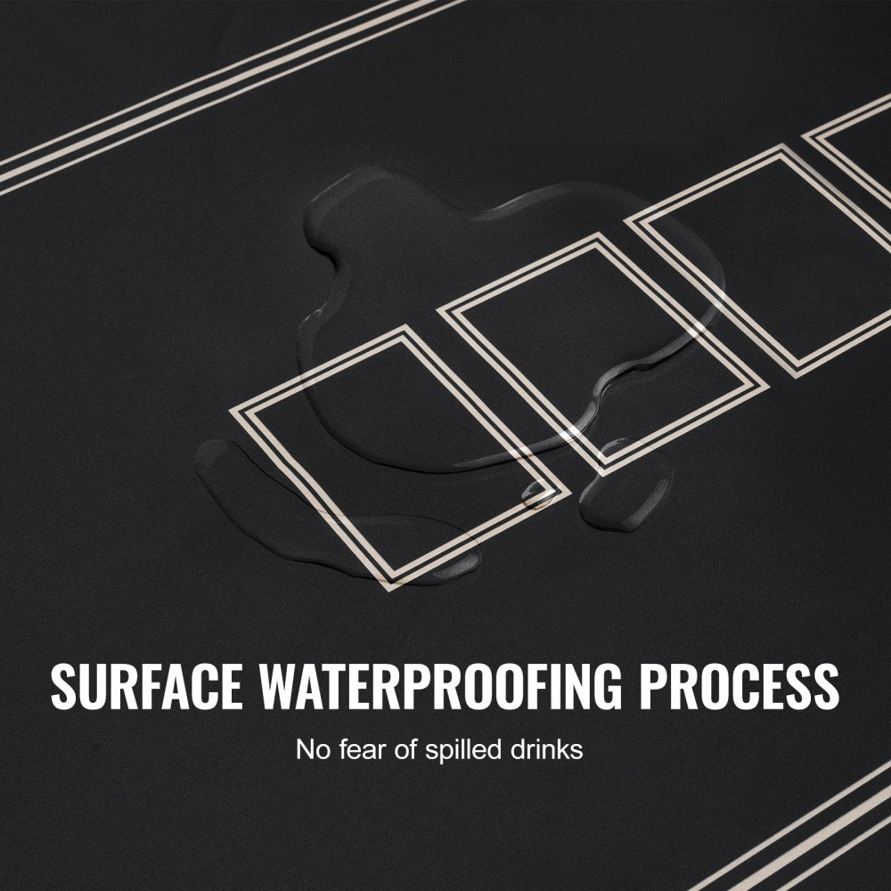 HCK14204 - Durable 70.87" x 35.43" Poker Table Top with Non-Slip Surface