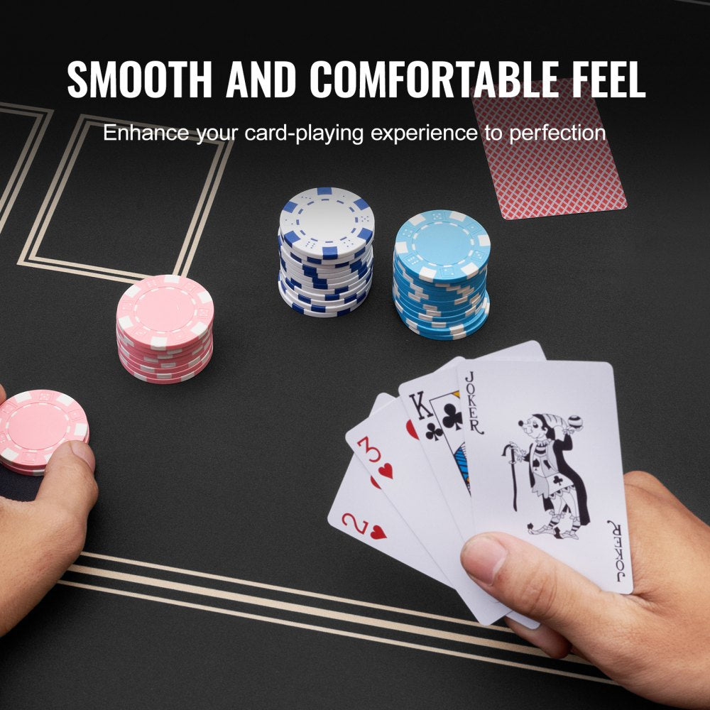 HCK14204 - Durable 70.87" x 35.43" Poker Table Top with Non-Slip Surface
