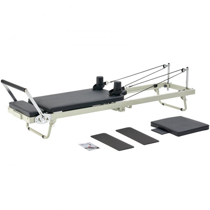 S3003 - Durable Foldable Pilates Reformer, 99x24x30 inch, Supports 400 lbs