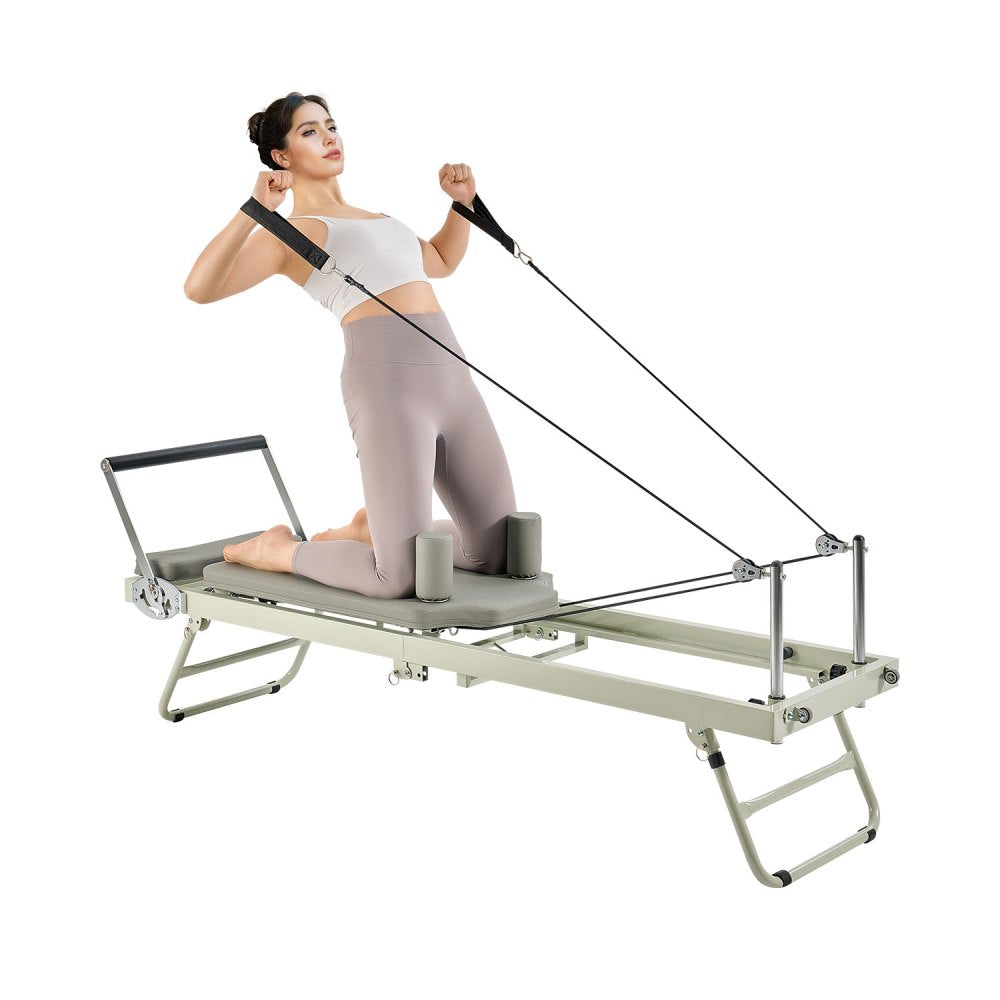 S1002 - Foldable Pilates Reformer 82x22x29" for Compact Home Workouts