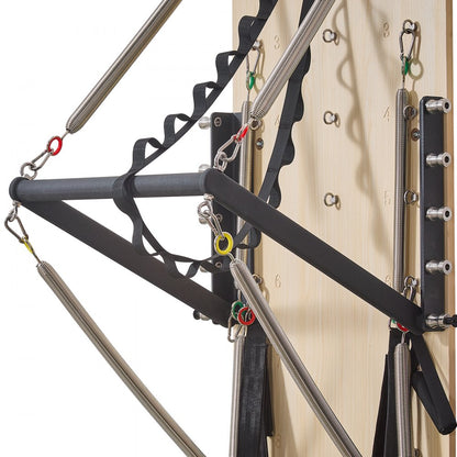 B44-F - Durable Wall-Mounted Pilates Reformer with 8 Resistance Levels