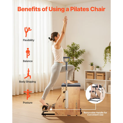 W77-X-A - Sturdy Pilates Chair with 4 Adjustable Resistance Levels