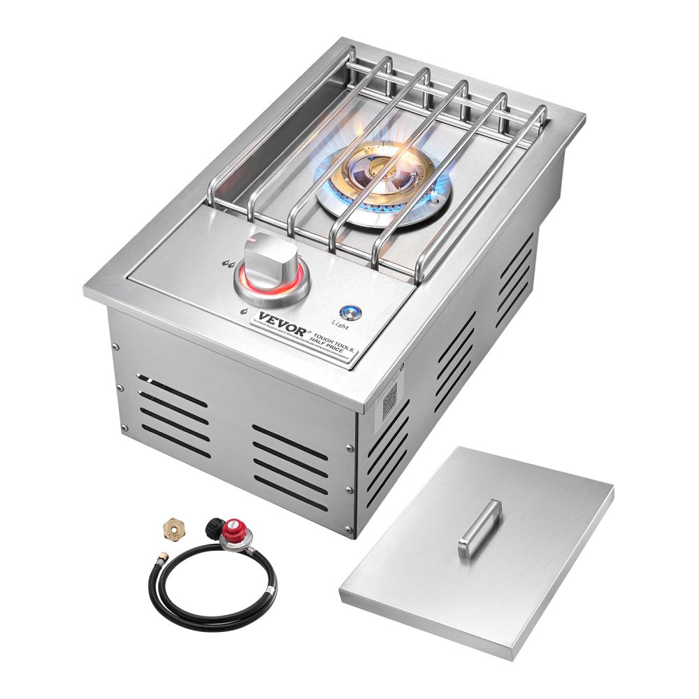 GSB1L - 17,000 BTU Stainless Steel Side Burner for Efficient Outdoor Cooking