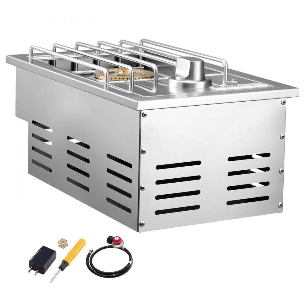 GSB1L - 17,000 BTU Stainless Steel Side Burner for Efficient Outdoor Cooking