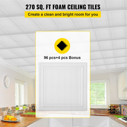 VV-PMTHB-100 - Lightweight Waterproof Foam Ceiling Tiles - 1/5" Thick