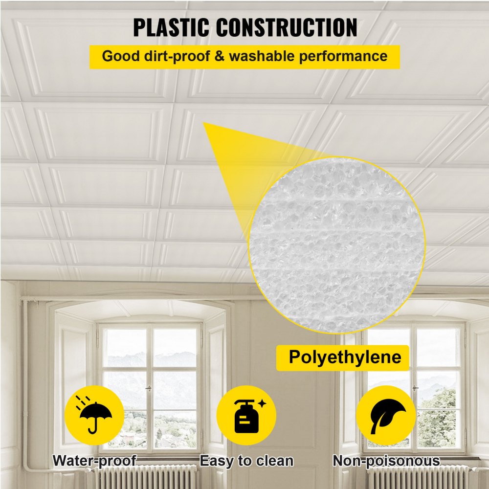 VV-PMTHB-100 - Lightweight Waterproof Foam Ceiling Tiles - 1/5" Thick