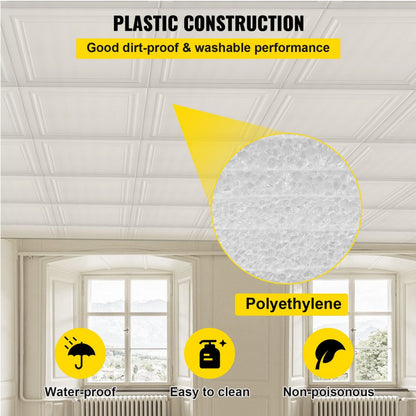 VV-PMTHB-100 - Lightweight Waterproof Foam Ceiling Tiles - 1/5" Thick