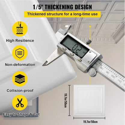 VV-PMTHB-100 - Lightweight Waterproof Foam Ceiling Tiles - 1/5" Thick