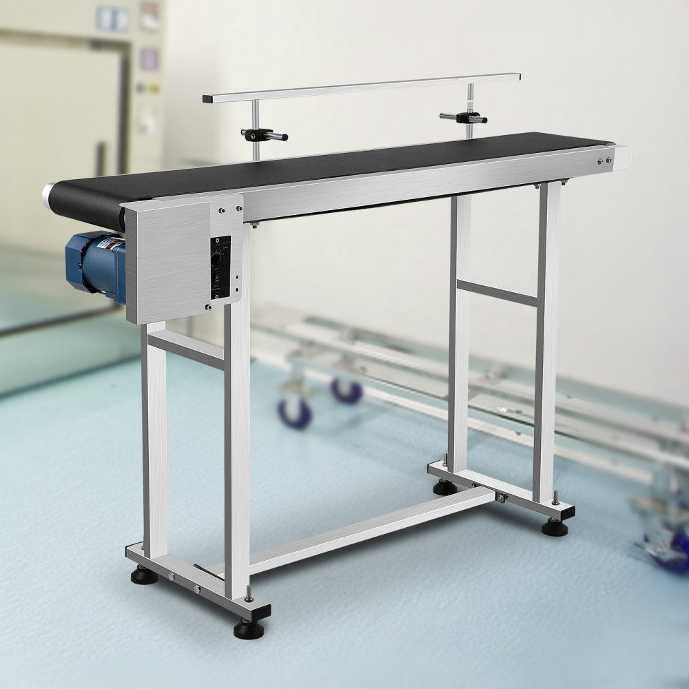 010931852411 - 59"x7.8" Motorized Stainless Steel Conveyor for Versatile Use