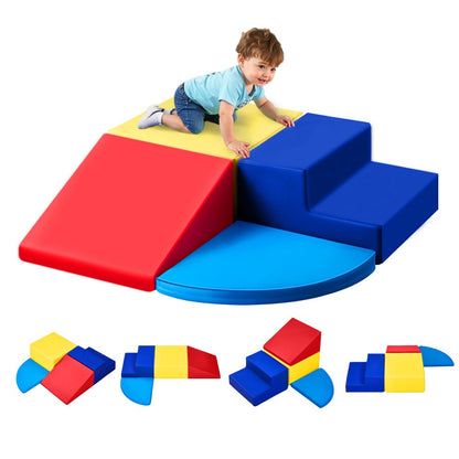 HN-12619 - Colorful Foam Climbing Blocks Set for Toddlers, 4 Pieces