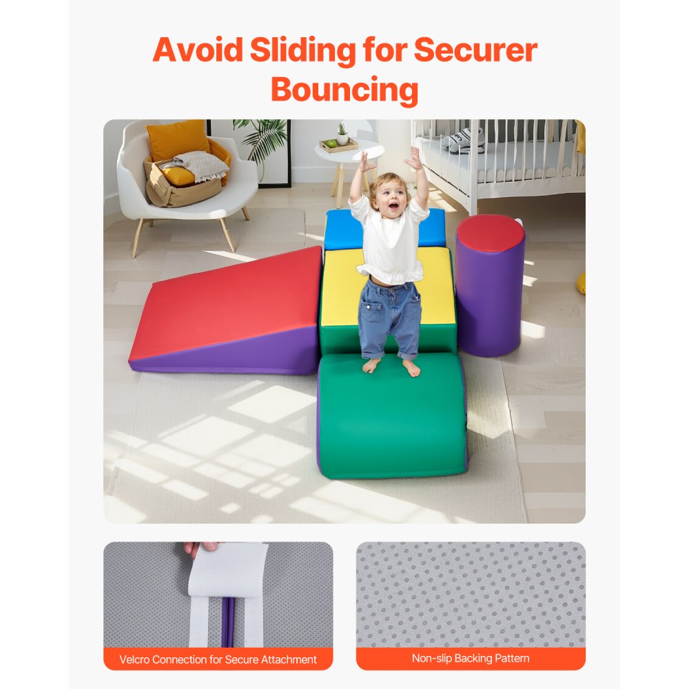 HN-12683 - Colorful 5-Piece Foam Climbing Set for Active Toddlers