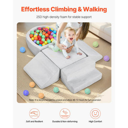 HN-23103 - Safe Foam Climbing Block Set with Customizable Play Configurations