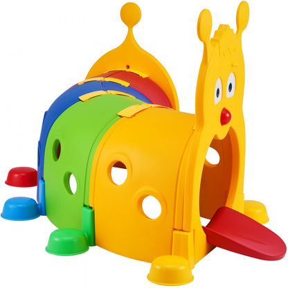 LY-1602 - Vibrant HDPE Caterpillar Tunnel for Kids, 74.4"x47.2"x41.3"