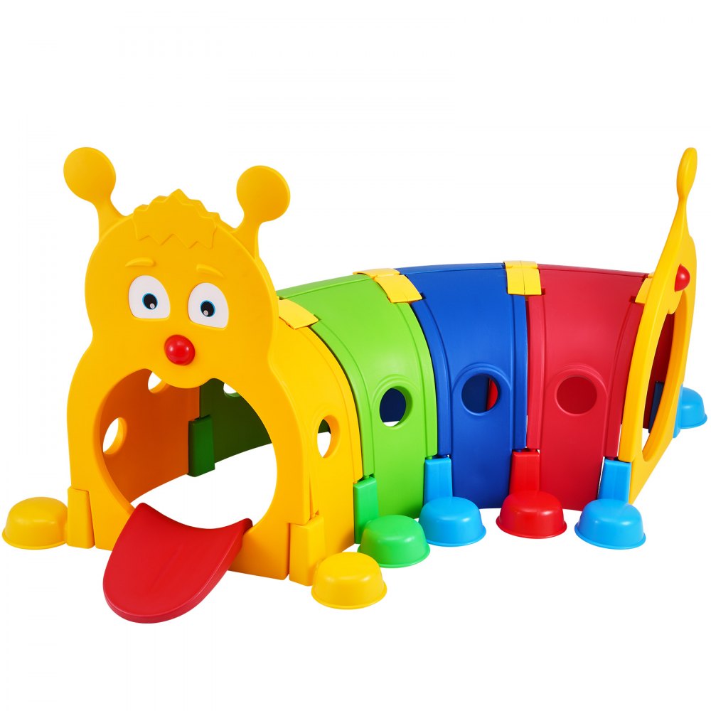 LY-1602 - Vibrant HDPE Caterpillar Tunnel for Kids, 74.4"x47.2"x41.3"