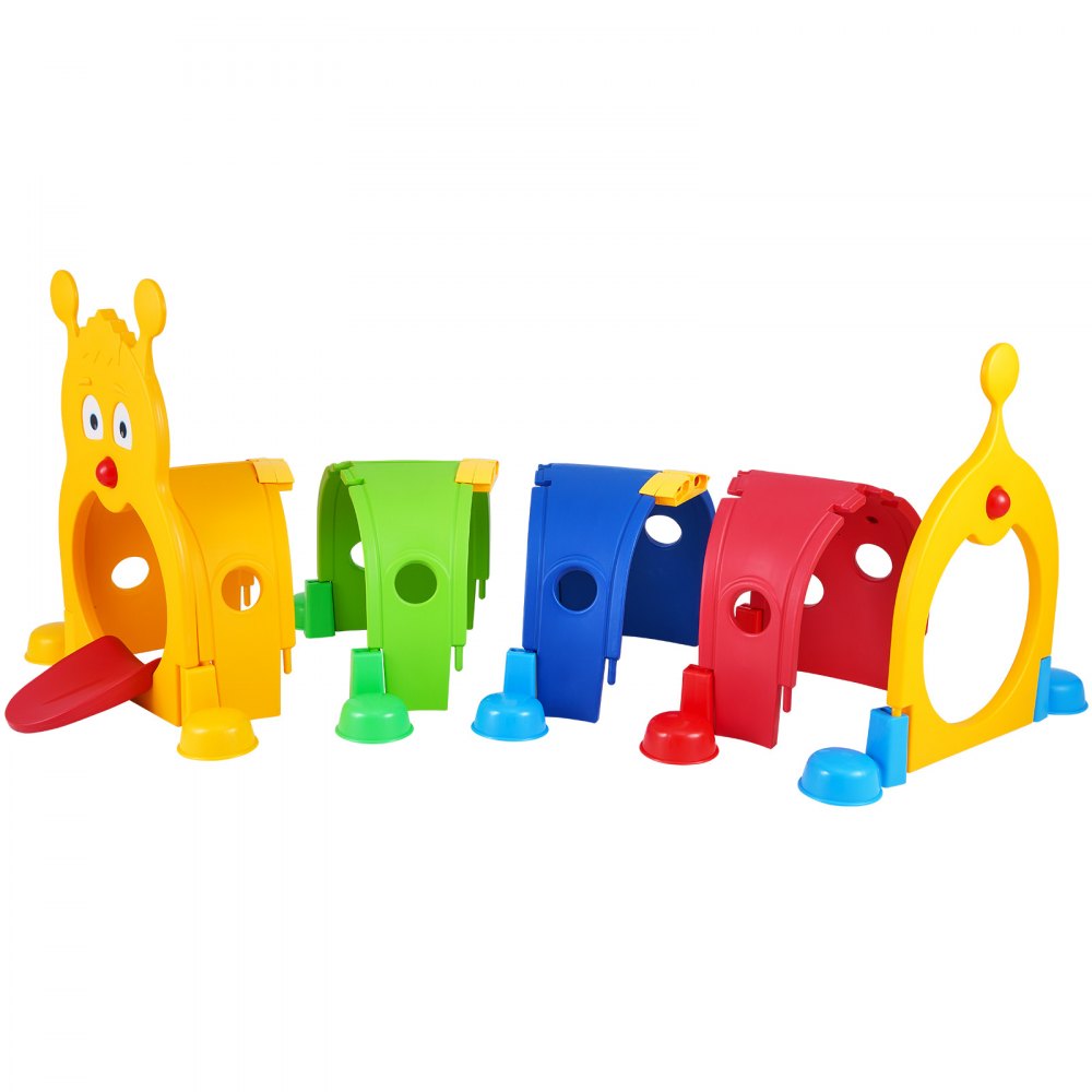 LY-1602 - Vibrant HDPE Caterpillar Tunnel for Kids, 74.4"x47.2"x41.3"