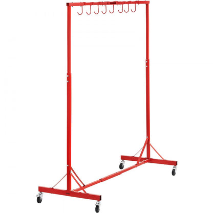KSQJPQJ - VEVOR Telescopic Paint Rack with 8 Adjustable Hooks and Wheels