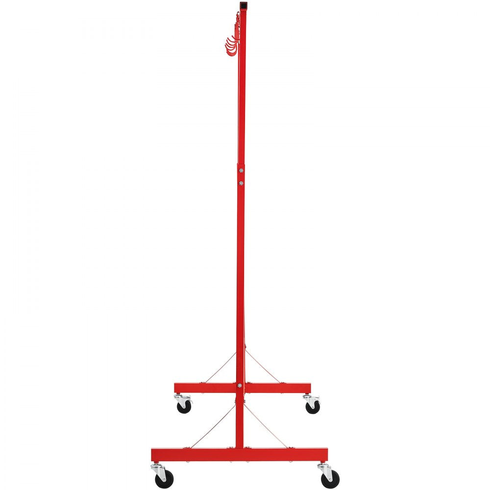 KSQJPQJ - VEVOR Telescopic Paint Rack with 8 Adjustable Hooks and Wheels