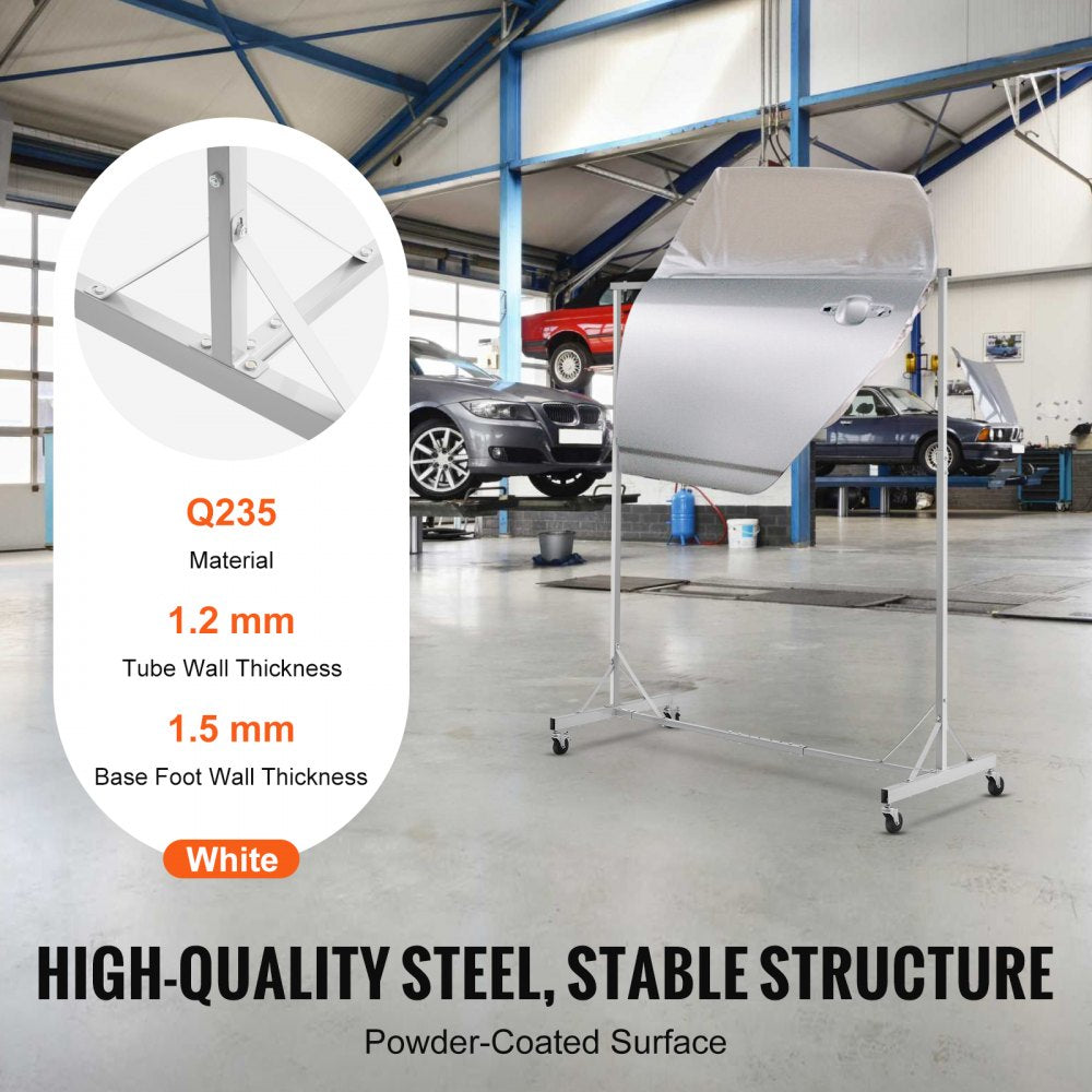 KSQJPQJ - Adjustable Steel Painting Rack with 8 Hooks & Telescopic Design