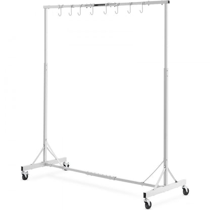 KSQJPQJ - Adjustable Steel Painting Rack with 8 Hooks & Telescopic Design