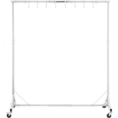 KSQJPQJ - Adjustable Steel Painting Rack with 8 Hooks & Telescopic Design