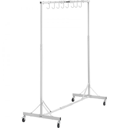 KSQJPQJ - Adjustable Steel Painting Rack with 8 Hooks & Telescopic Design