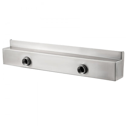 PQSB-8827 - 23.6" Stainless Steel Waterfall Spillway for Elegant Garden Decor