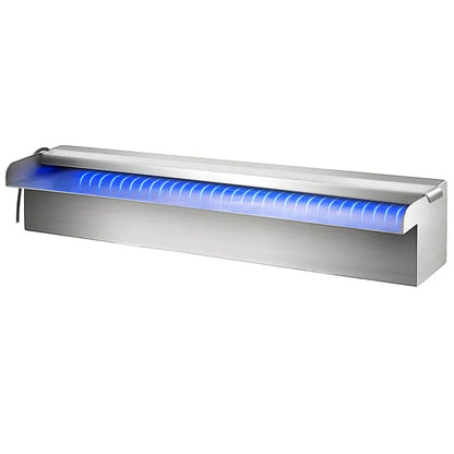 FAGA-0373 - Stainless Steel Waterfall Spillway with Remote-Controllable LED Lights