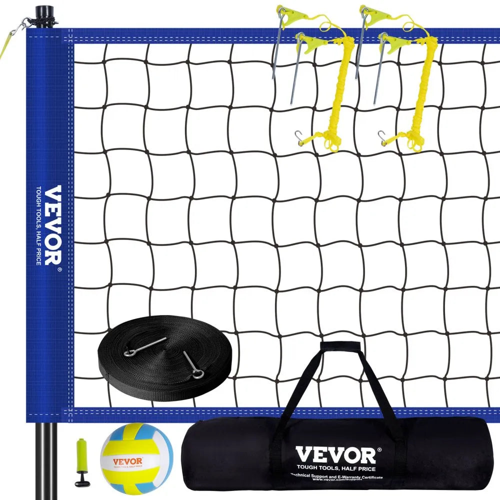 JH-202 - Portable Volleyball Net with Adjustable Height & Easy Setup