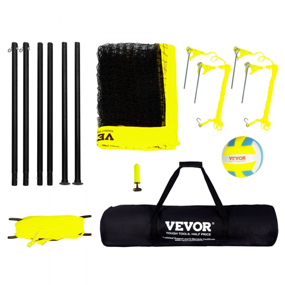 JH-201 - Adjustable Outdoor Volleyball Net System for Competitive Play