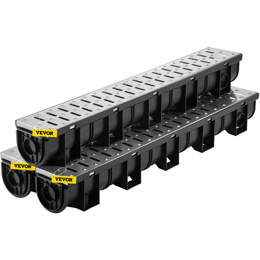 PSG100*100*3M - Durable 5.9" HDPE Trench Drain System for Efficient Water Collection
