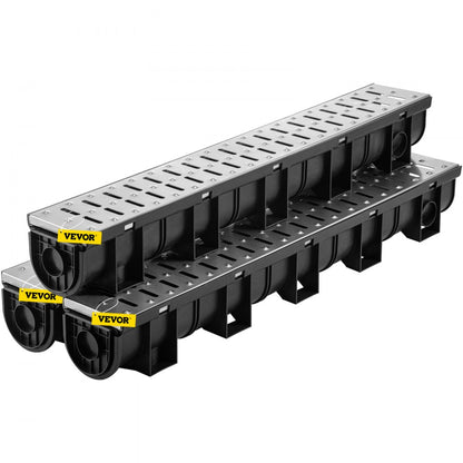 PSG100*100*3M - Durable 5.9" HDPE Trench Drain System for Efficient Water Collection