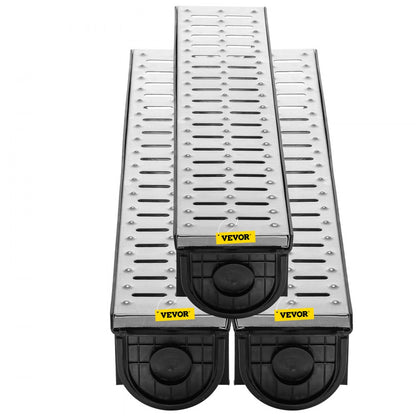 PSG100*100*3M - Durable 5.9" HDPE Trench Drain System for Efficient Water Collection
