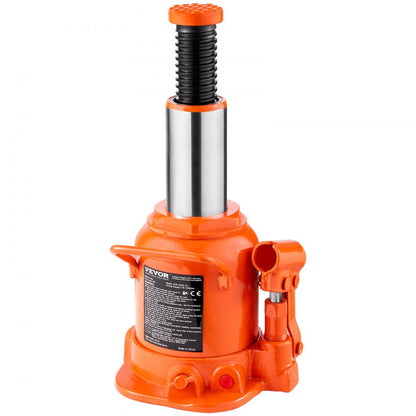 QJD-020S-01 - 20 Ton Hydraulic Bottle Jack, 6.69-12.6” Lift Range