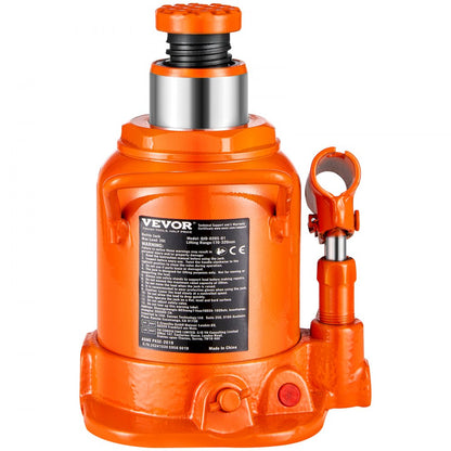 QJD-020S-01 - 20 Ton Hydraulic Bottle Jack, 6.69-12.6” Lift Range