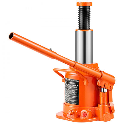 QJD-020S-01 - 20 Ton Hydraulic Bottle Jack, 6.69-12.6” Lift Range