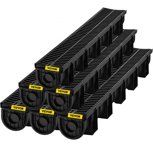 PSG100*100*6M - Durable 1M VEVOR Trench Drain System for Easy Water Management