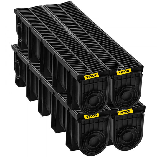 PSG100*150*4M - 39.4" VEVOR Trench Drain System, HDPE, B125 Rated