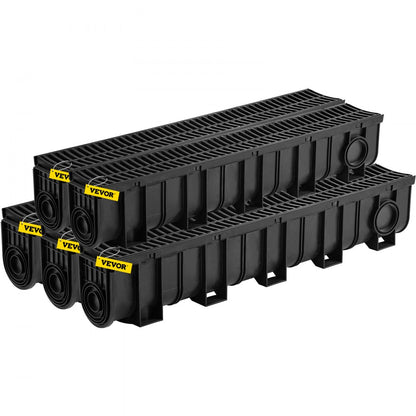 PSG100*150*5M - Durable 39.4-Inch Trench Drain System, Easy Install Design