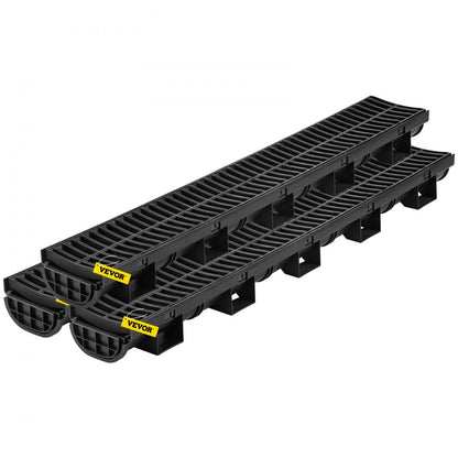 PSG100*45 - Durable HDPE Trench Drain System, 5.7 x 3.1 x 39.4 Inch