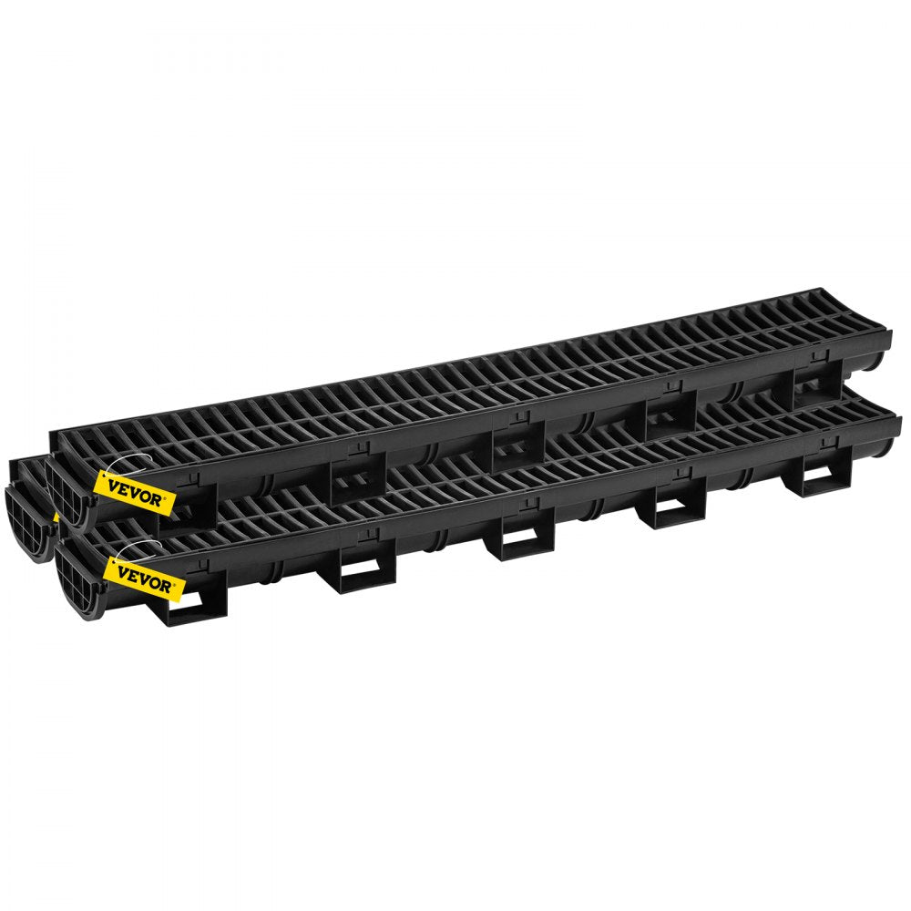 PSG100*45 - Durable HDPE Trench Drain System, 5.7 x 3.1 x 39.4 Inch